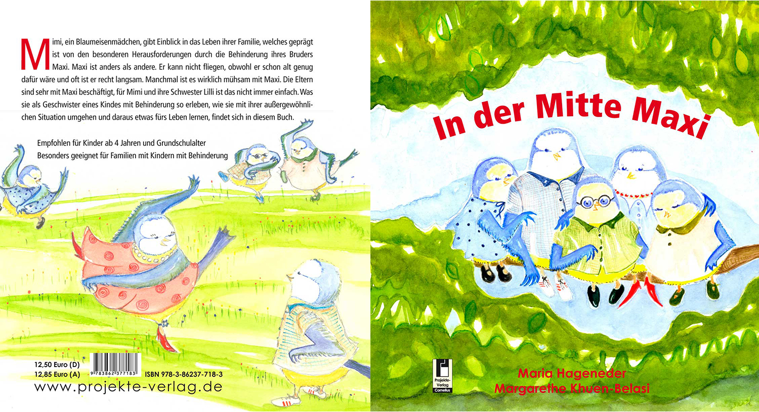 Das Cover und die Rückseite von "In der Mitte Maxi"
